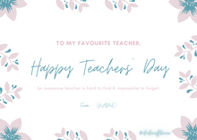 Load image into Gallery viewer, Teachers&#39; Day Cards
