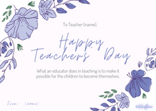 Load image into Gallery viewer, Teachers&#39; Day Cards
