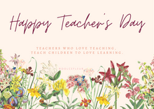 Load image into Gallery viewer, Teachers&#39; Day Cards

