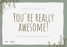 Load image into Gallery viewer, Teachers&#39; Day Cards
